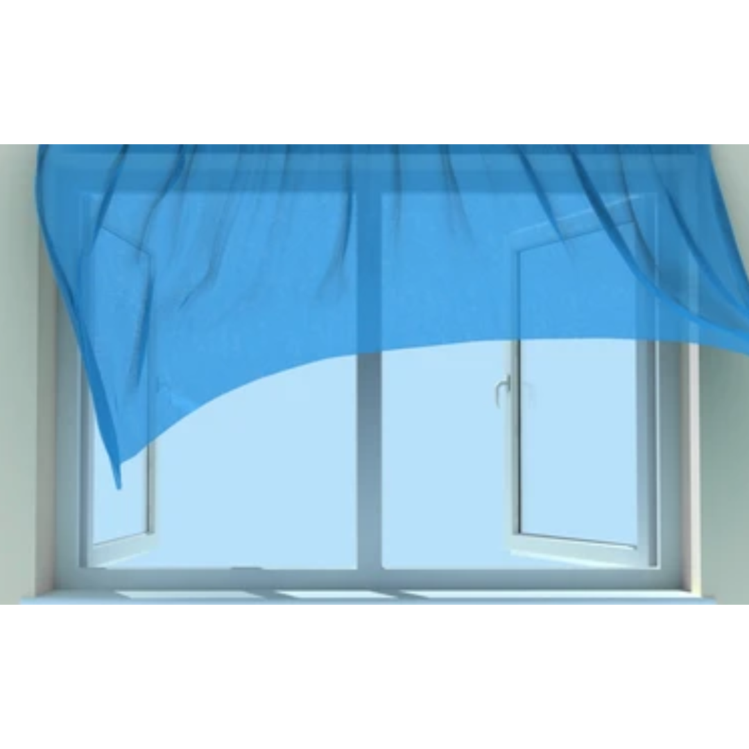 Wind flowing through window